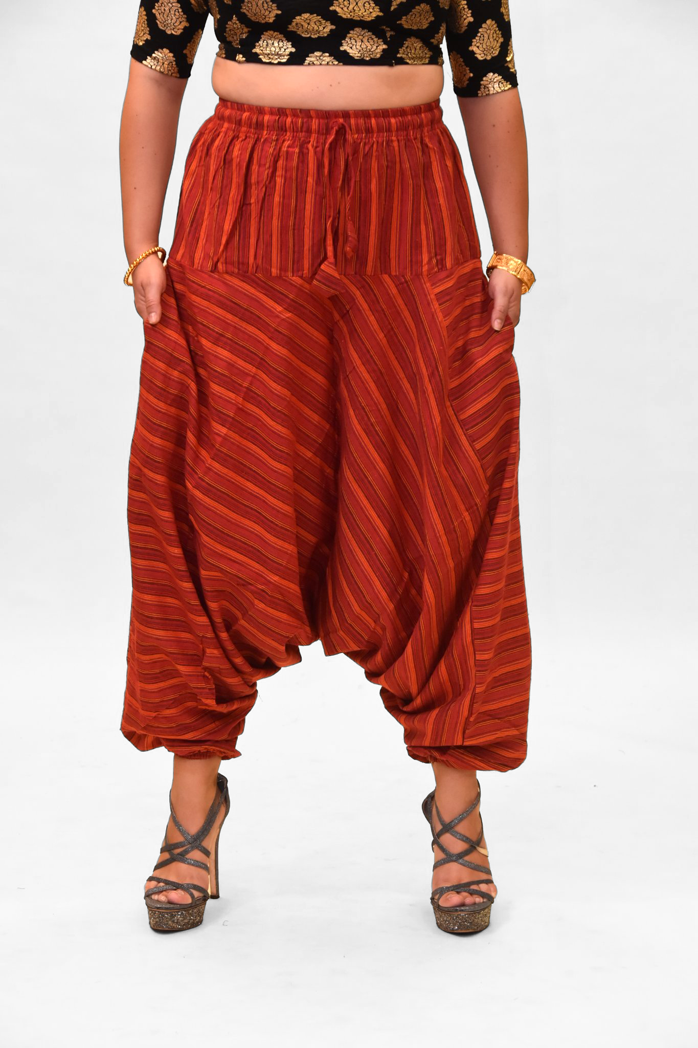 ✓ Wrap Front Coconut Button Detail Harem Pants | Sustanaible  Fashion【Wynwood Tribe】 – wynwoodtribe
